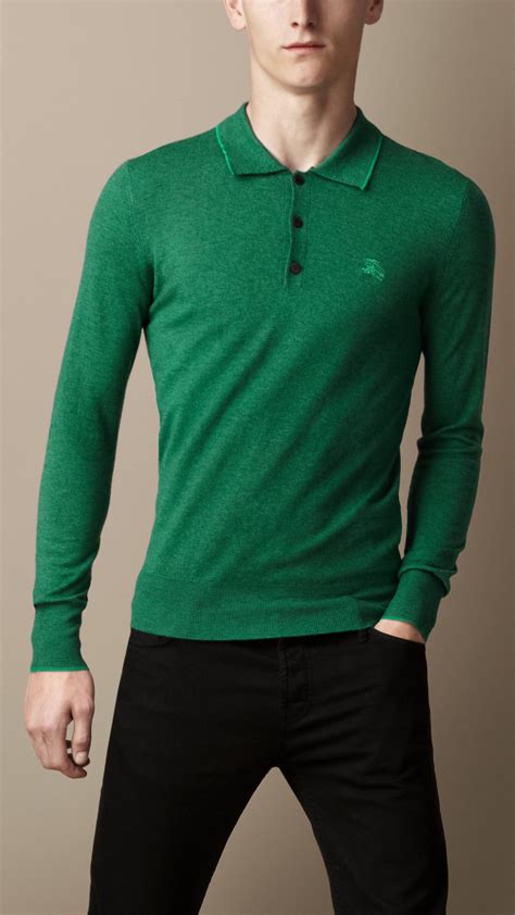 men burberry polo shirt sale|Burberry long sleeve polo shirts.